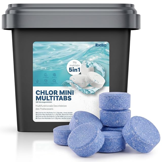 BELKO 5-in-1 chlorine multitabs of 20 grams, five kilogram pack