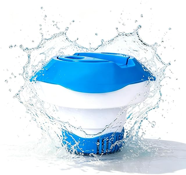 FUDUOXIAO seven inch floating chlorine dispenser in polypropylene with an extendable body