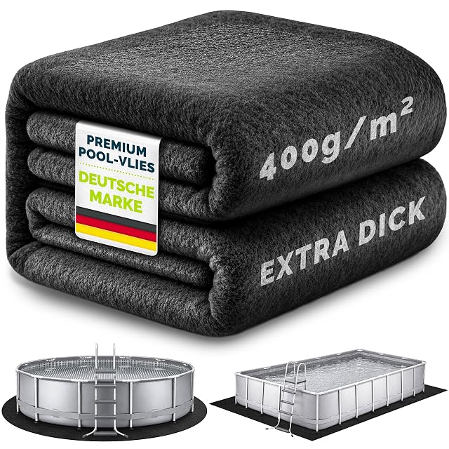 tillvex round geotextile pool underlay 400 cm across at 400 grams per square metre