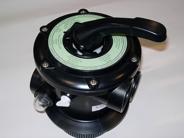SHOTT six-way pool filter valve with selector handle