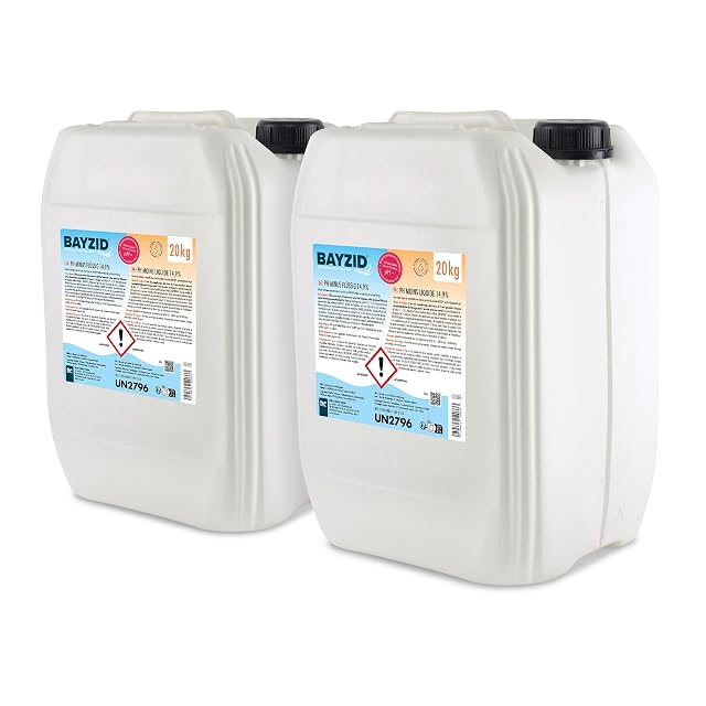 BAYZID liquid pH reducer at 14.9 percent in two 20 kilogram containers