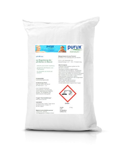 purux pH reducer granulate in a 25 kilogram sack, food grade quality