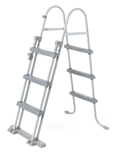Bestway Flowclear pool safety ladder 107 cm tall with moulded plastic steps