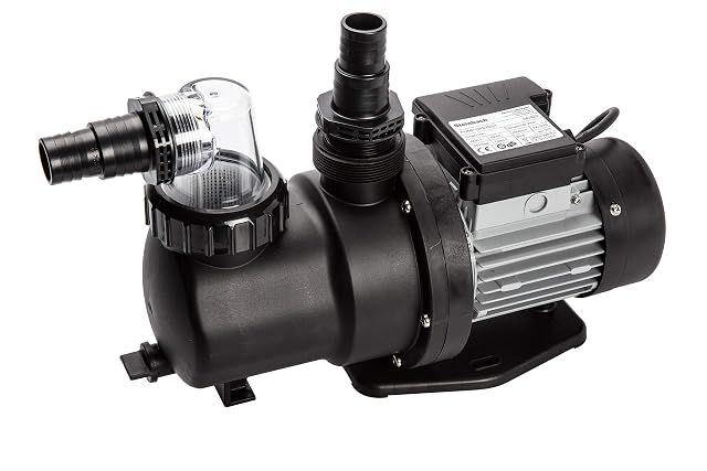 Steinbach SPS 100-1 self-priming filter pump with a prefilter housing and 32/38 mm connections