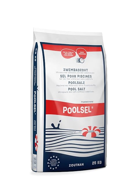Poolsel HENSITA sea salt crystals of 1 to 2 millimetres for swimming pools