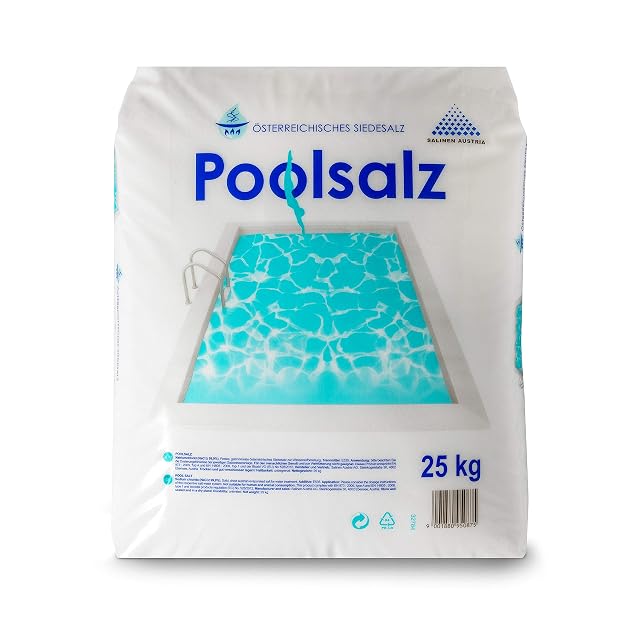 Salinen Poolsalz, a 25 kilogram sack of pool salt for salt electrolysis systems
