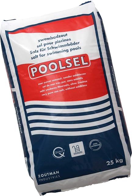 well2wellness pool salt, a 25 kilogram sack of evaporated salt for salt electrolysis