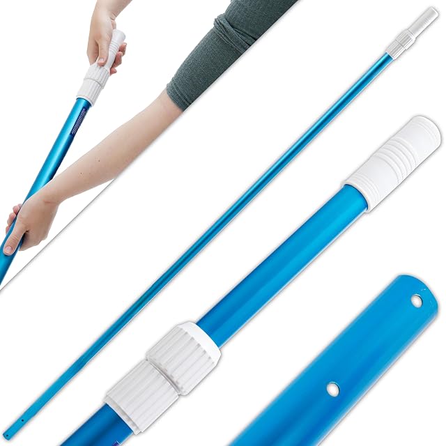 Hecht aluminium telescopic pool pole extending to 3.6 metres