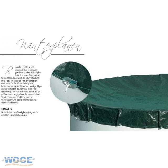 Trendpool round winter pool cover of 600 centimetres diameter