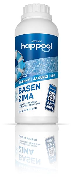 One litre bottle of happool Calcid Winter liquid pool winterising agent